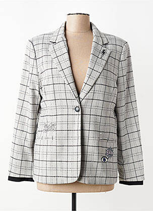 Blazer poignets boutonnés gris ANDAM femme