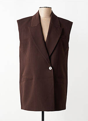 Veste casual col tailleur marron IMPERIAL femme