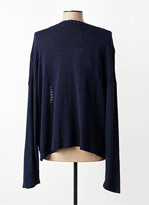 Gilet manches longues manches longues bleu LA FEE MARABOUTEE femme