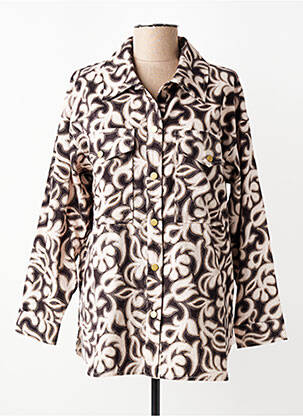 Veste casual poignets boutonnés avec fente noir ORFEO femme