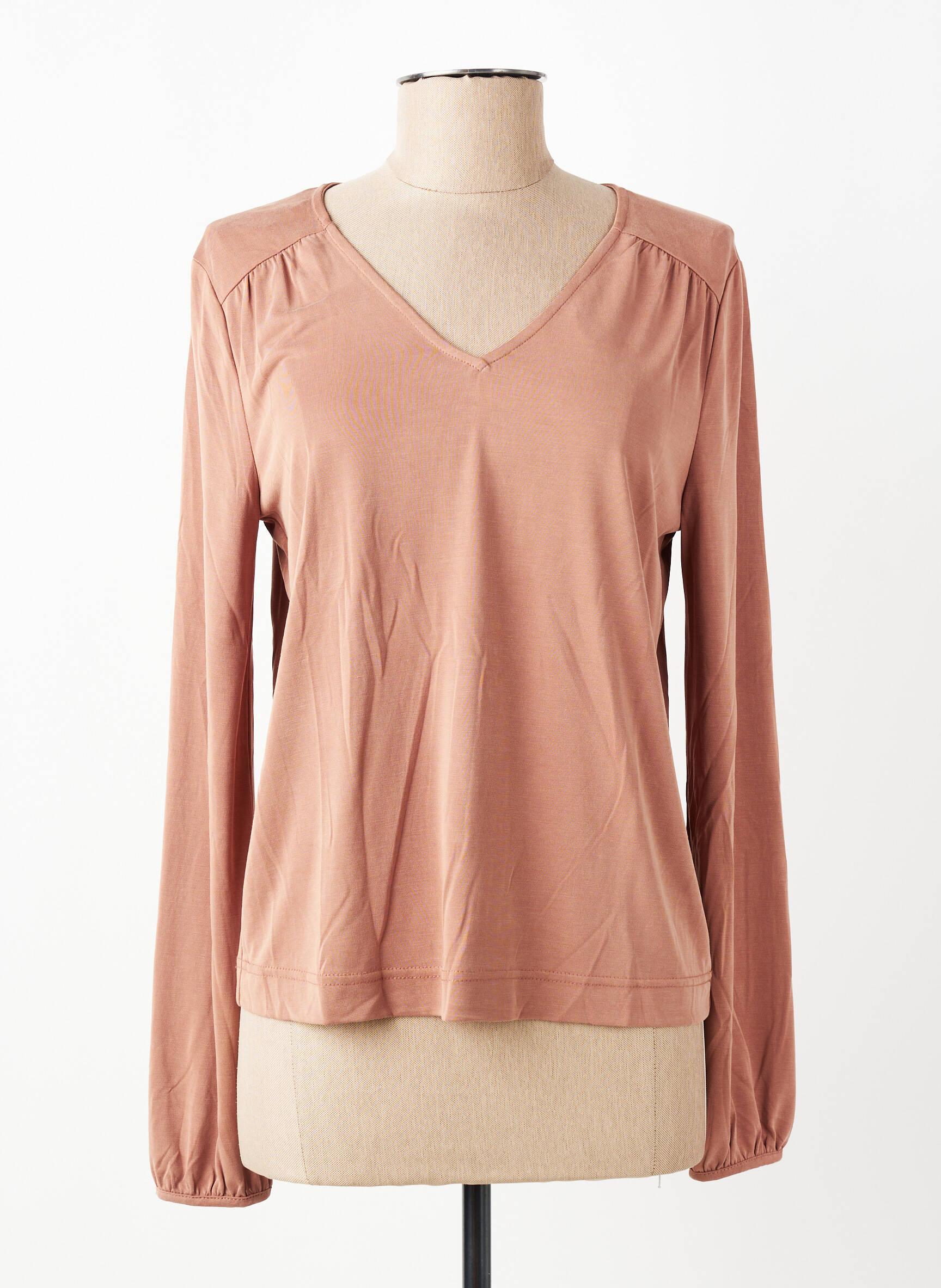 T-shirt manches longues manches longues marron YERSE femme