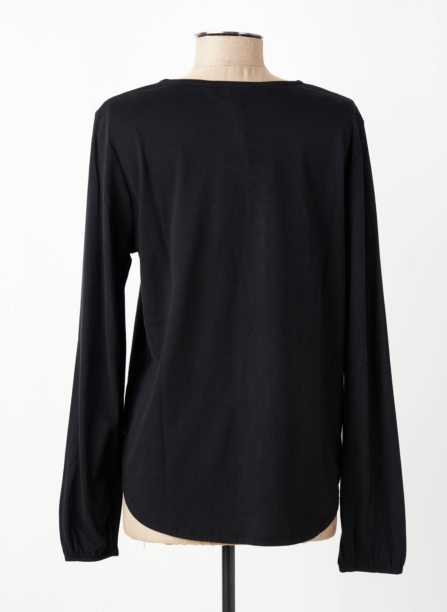 T-shirt manches longues manches longues noir ANDAM femme