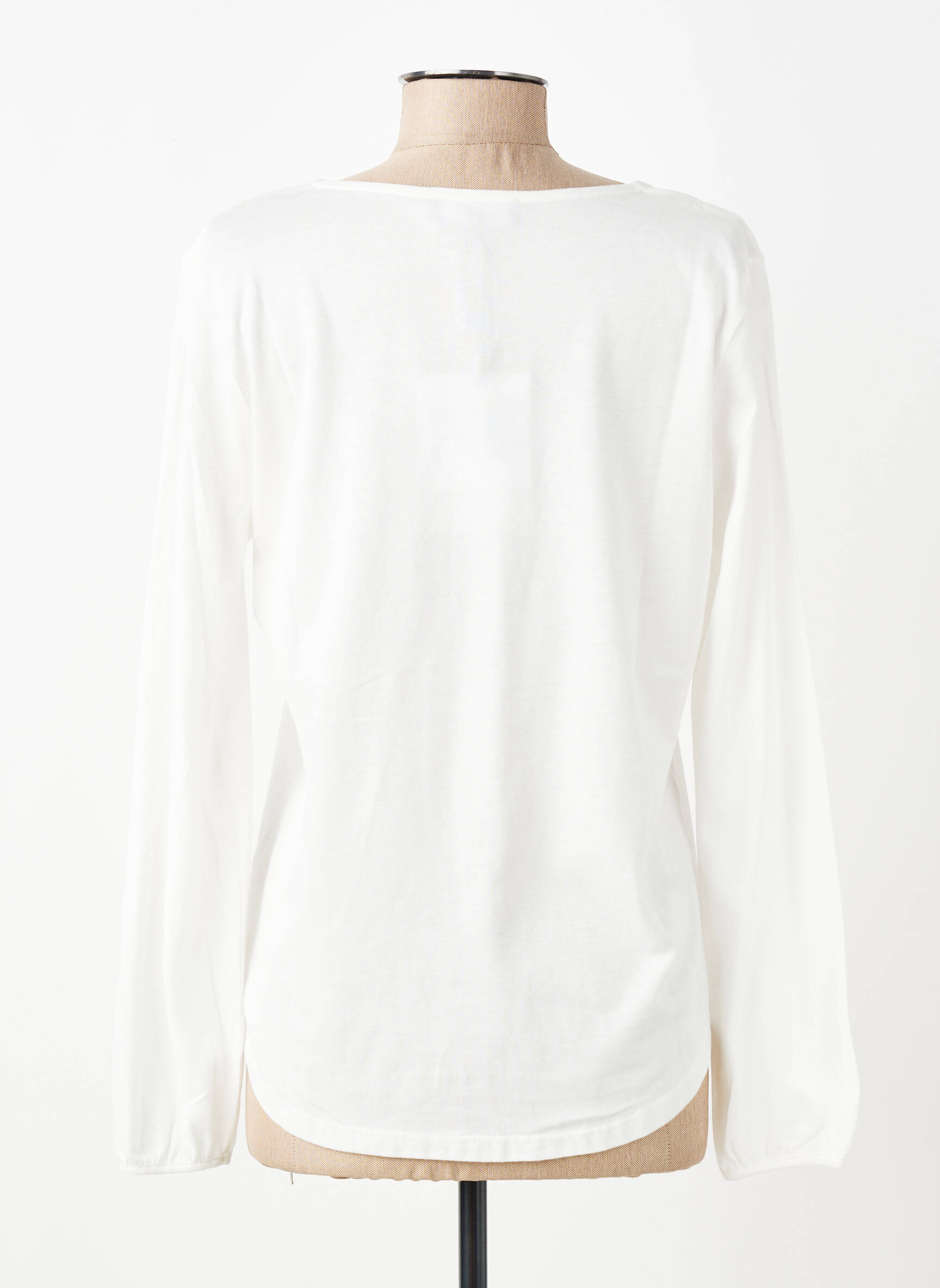 T-shirt manches longues manches longues blanc ANDAM femme