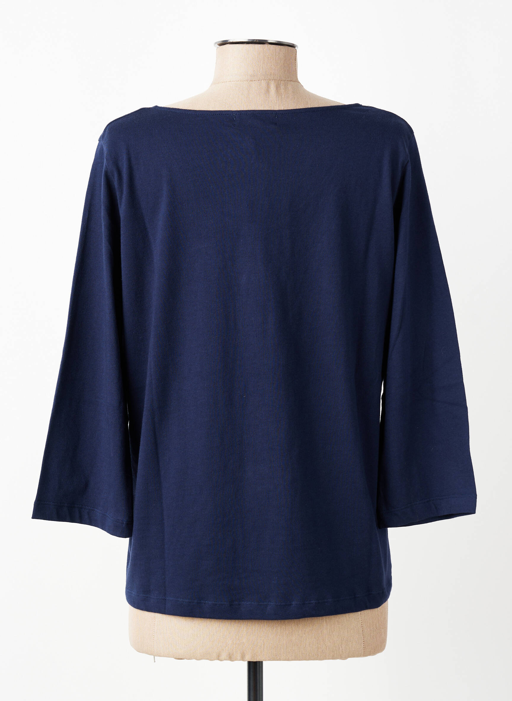 T-shirt manches 3/4 manches 3/4 bleu YERSE femme