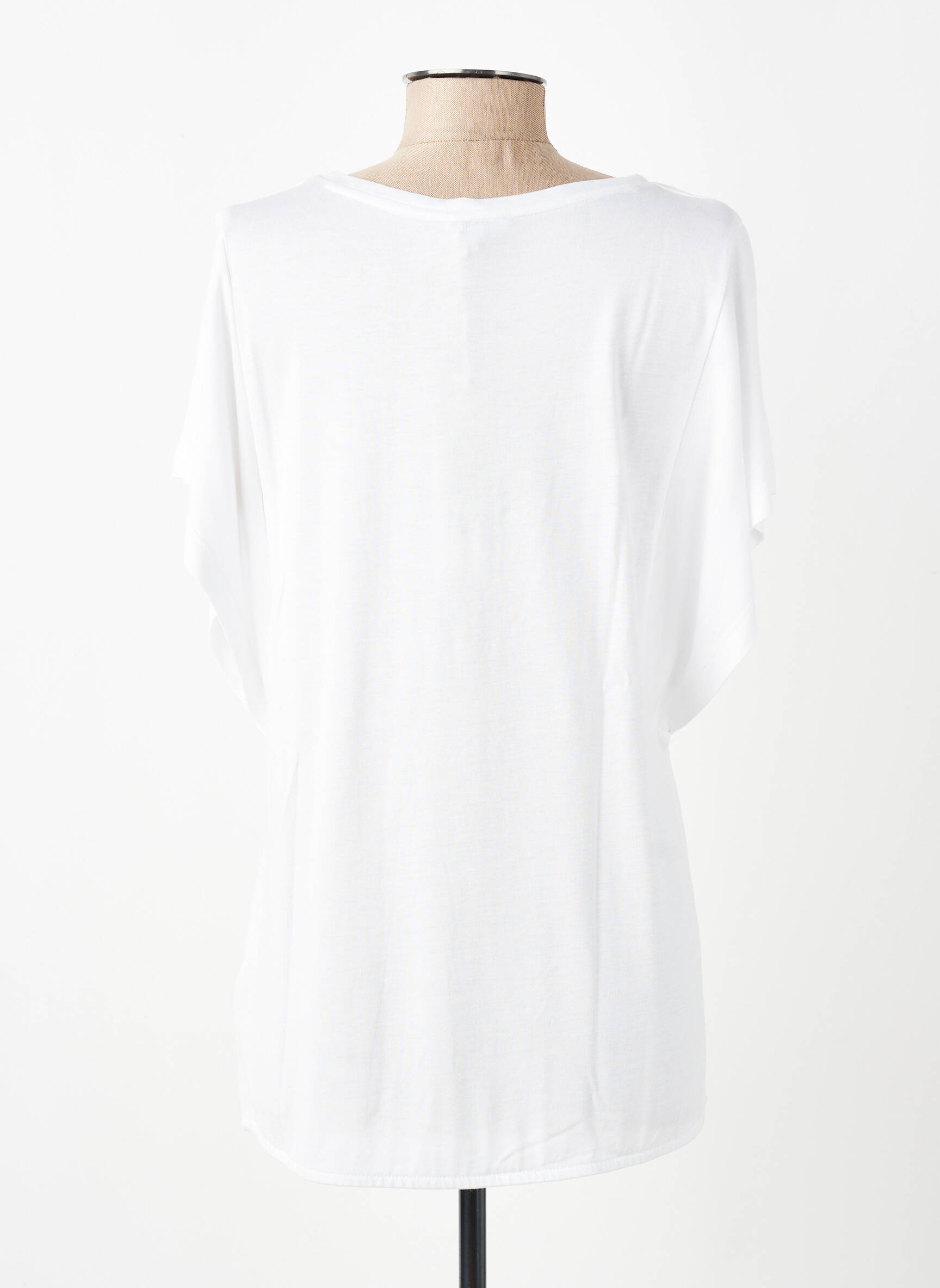 T-shirt sérigraphie floquée manches courtes blanc STREET ONE femme