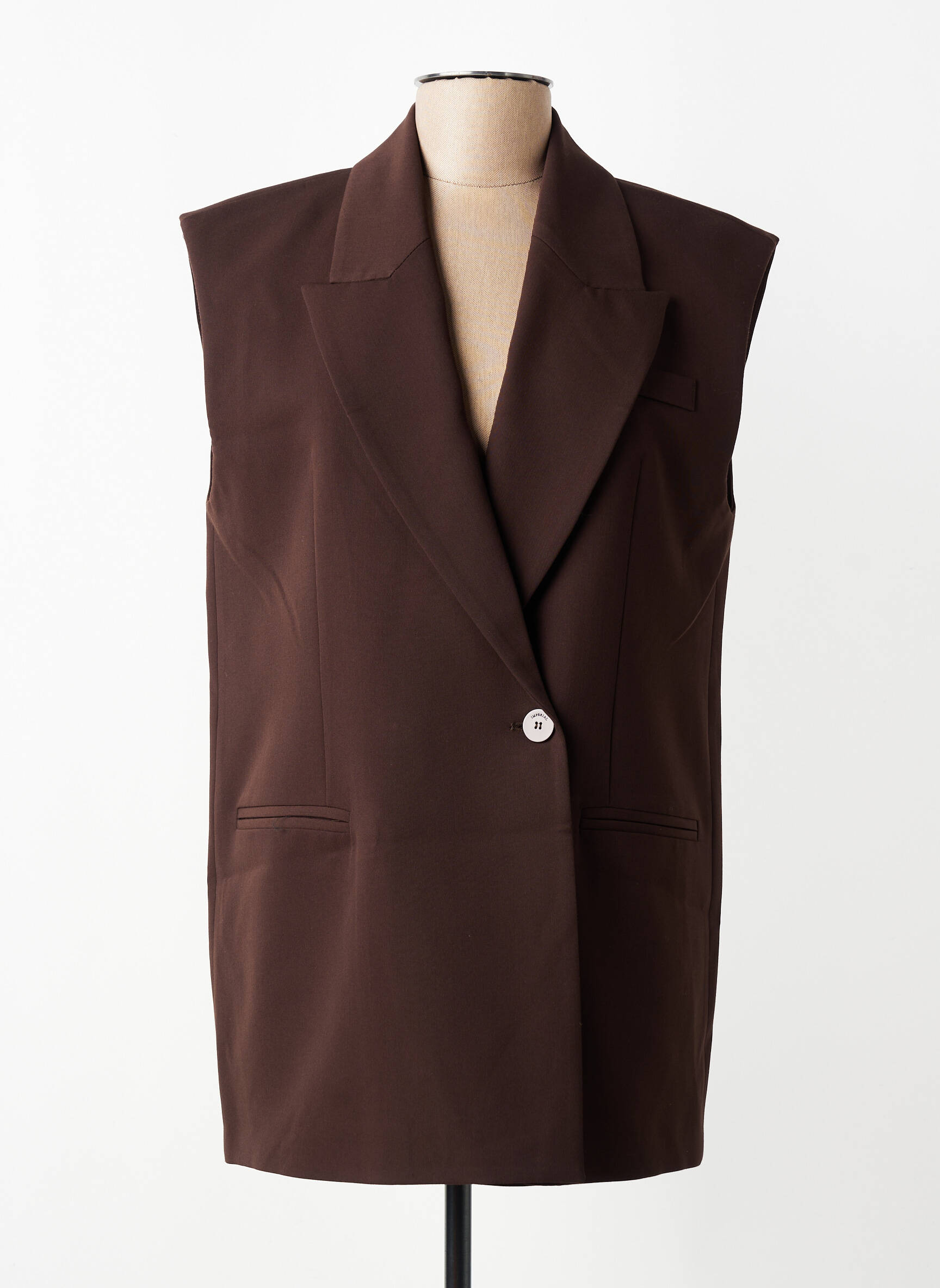 Veste casual col tailleur marron IMPERIAL femme