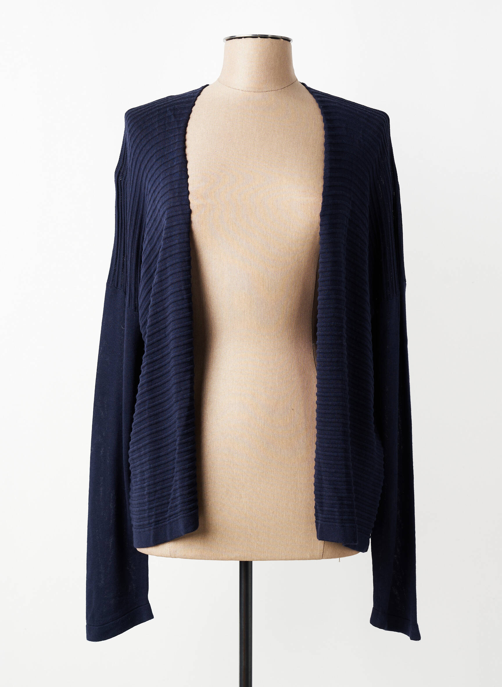 Gilet manches longues manches longues bleu LA FEE MARABOUTEE femme