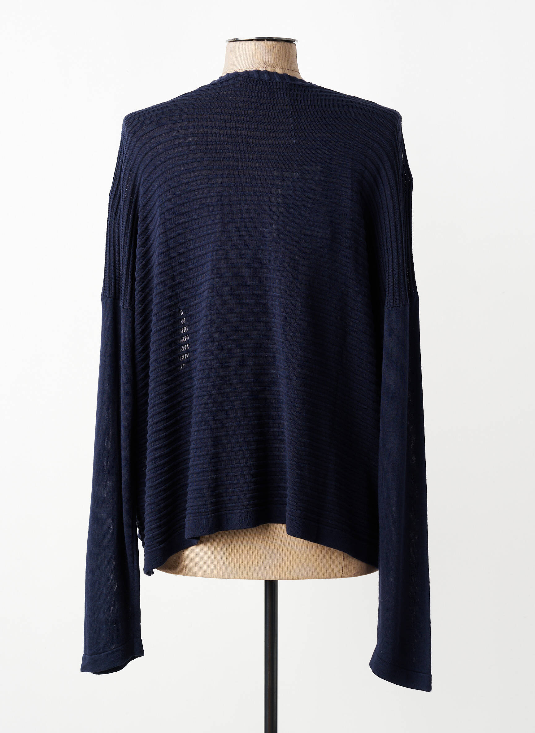 Gilet manches longues manches longues bleu LA FEE MARABOUTEE femme
