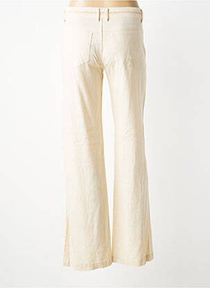 Pantalon large fermeture zippée sous rabat boutonné taille normale beige FREEMAN T.PORTER femme