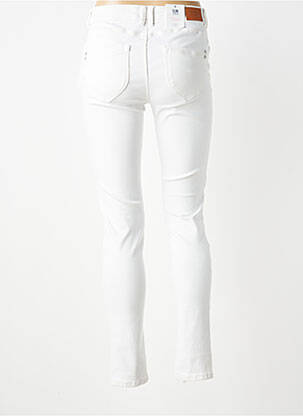 Jeans coupe slim stretch taille normale blanc C'EST BEAU LA VIE femme