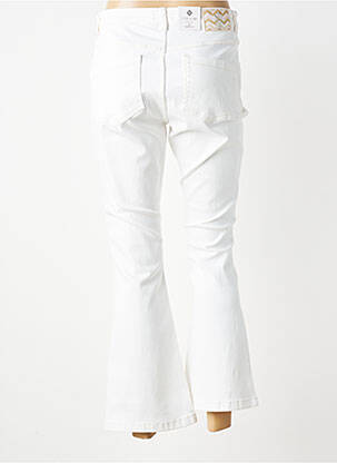 Pantalon 7/8 stretch taille normale blanc PARA MI femme