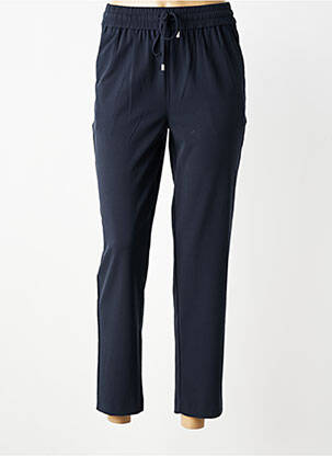 Pantalon 7/8 stretch taille normale bleu C'EST BEAU LA VIE femme