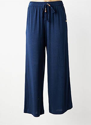 Pantalon large tissage popeline taille normale bleu LOLA ESPELETA femme