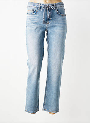 Jeans coupe droite stretch taille normale bleu PARA MI femme