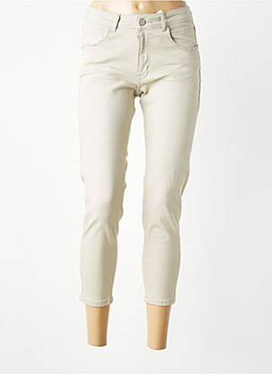 Jeans coupe slim stretch taille normale vert PARA MI femme