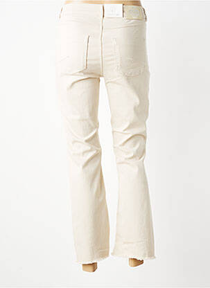 Pantalon 7/8 stretch taille normale beige PARA MI femme