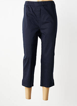 Pantacourt stretch taille normale bleu MELLEM femme