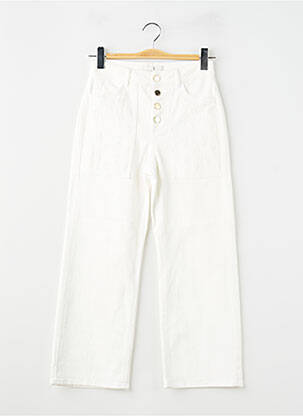 Jeans coupe large stretch taille normale blanc LOLA CASADEMUNT femme