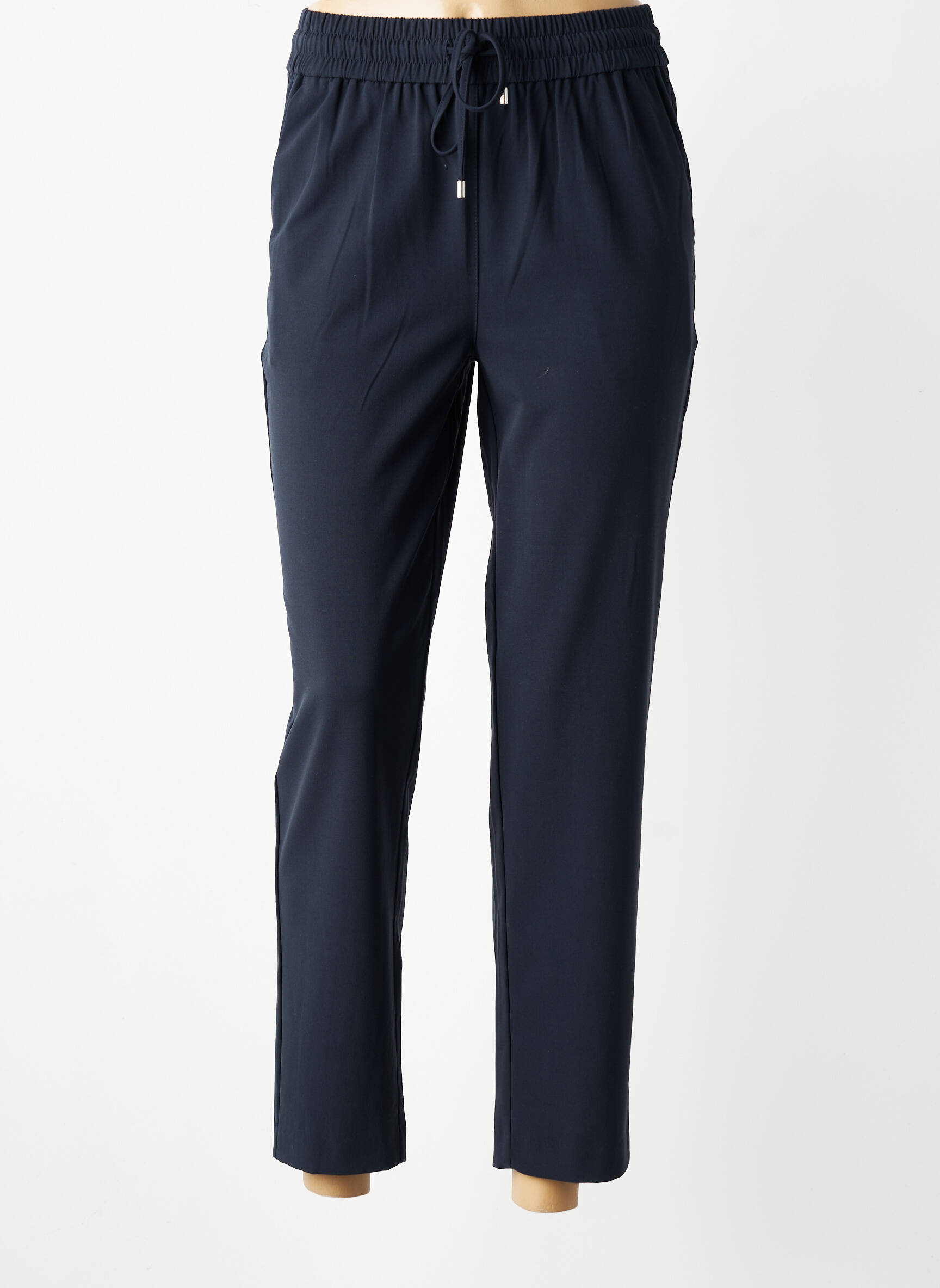 Pantalon 7/8 stretch taille normale bleu C'EST BEAU LA VIE femme
