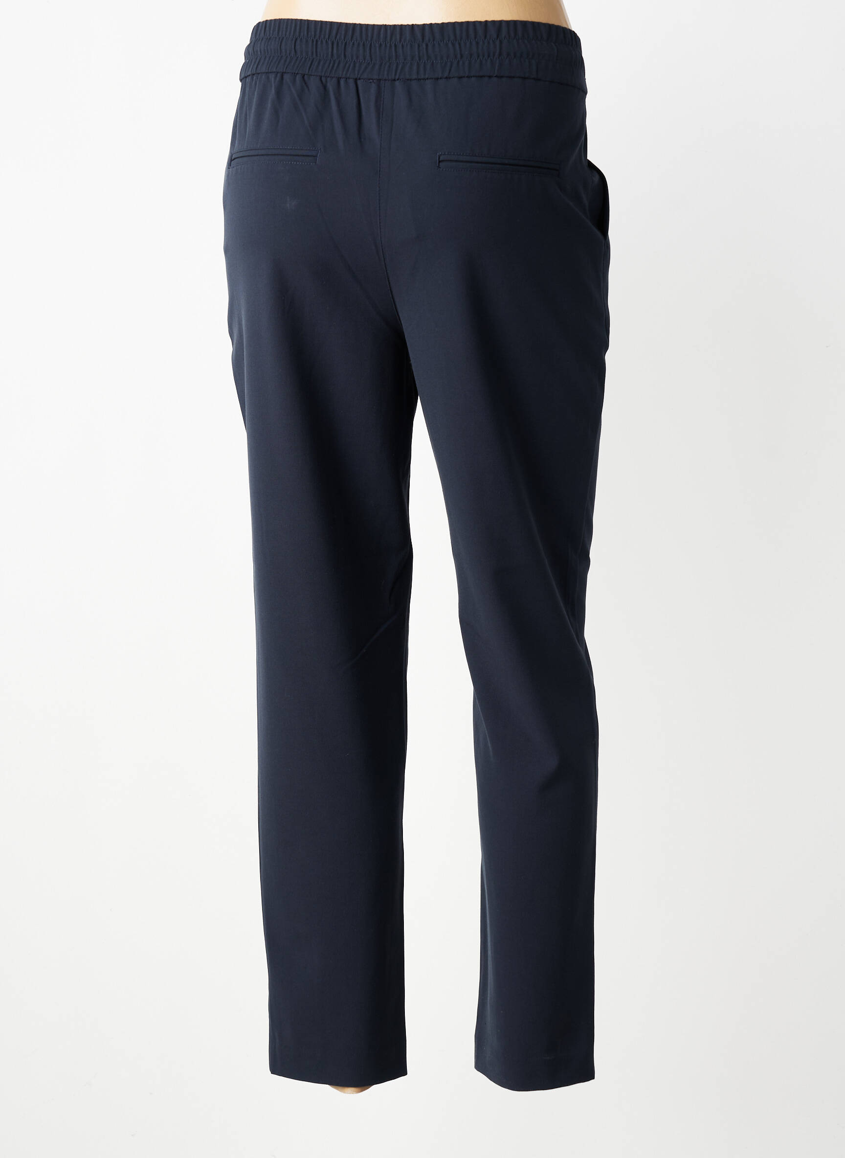 Pantalon 7/8 stretch taille normale bleu C'EST BEAU LA VIE femme