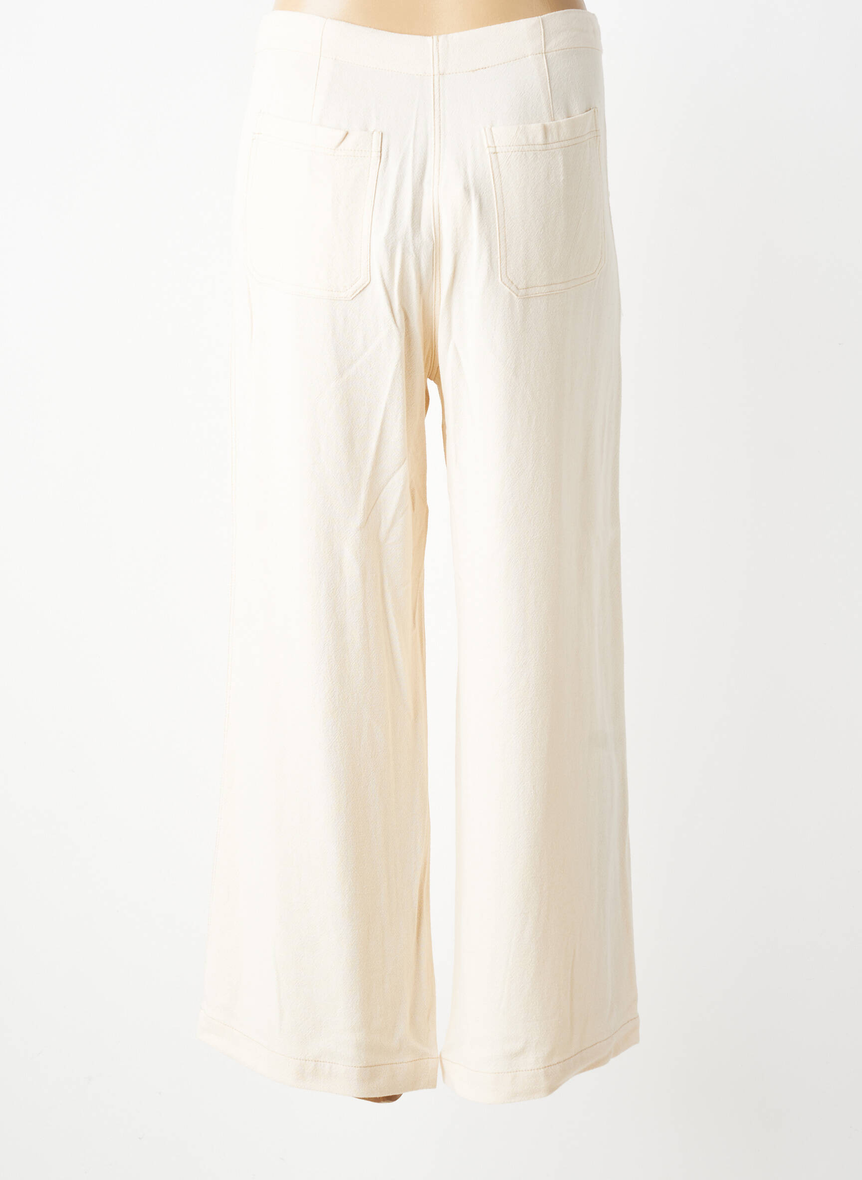 Pantalon large poches taille normale beige LOLA ESPELETA femme