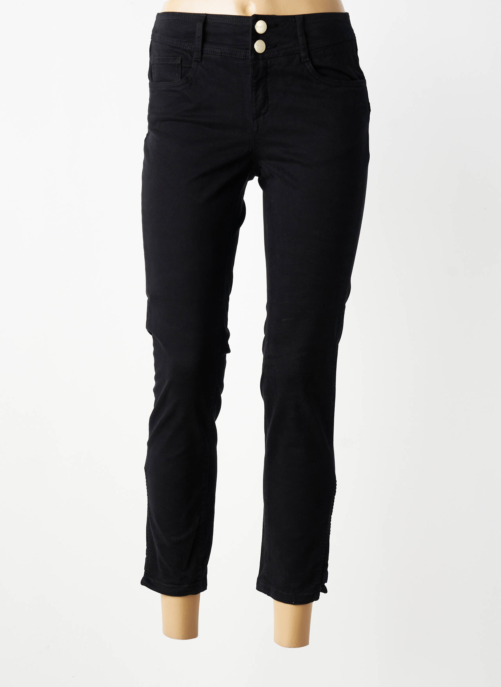 Pantalon 7/8 stretch taille normale noir LOLA ESPELETA femme