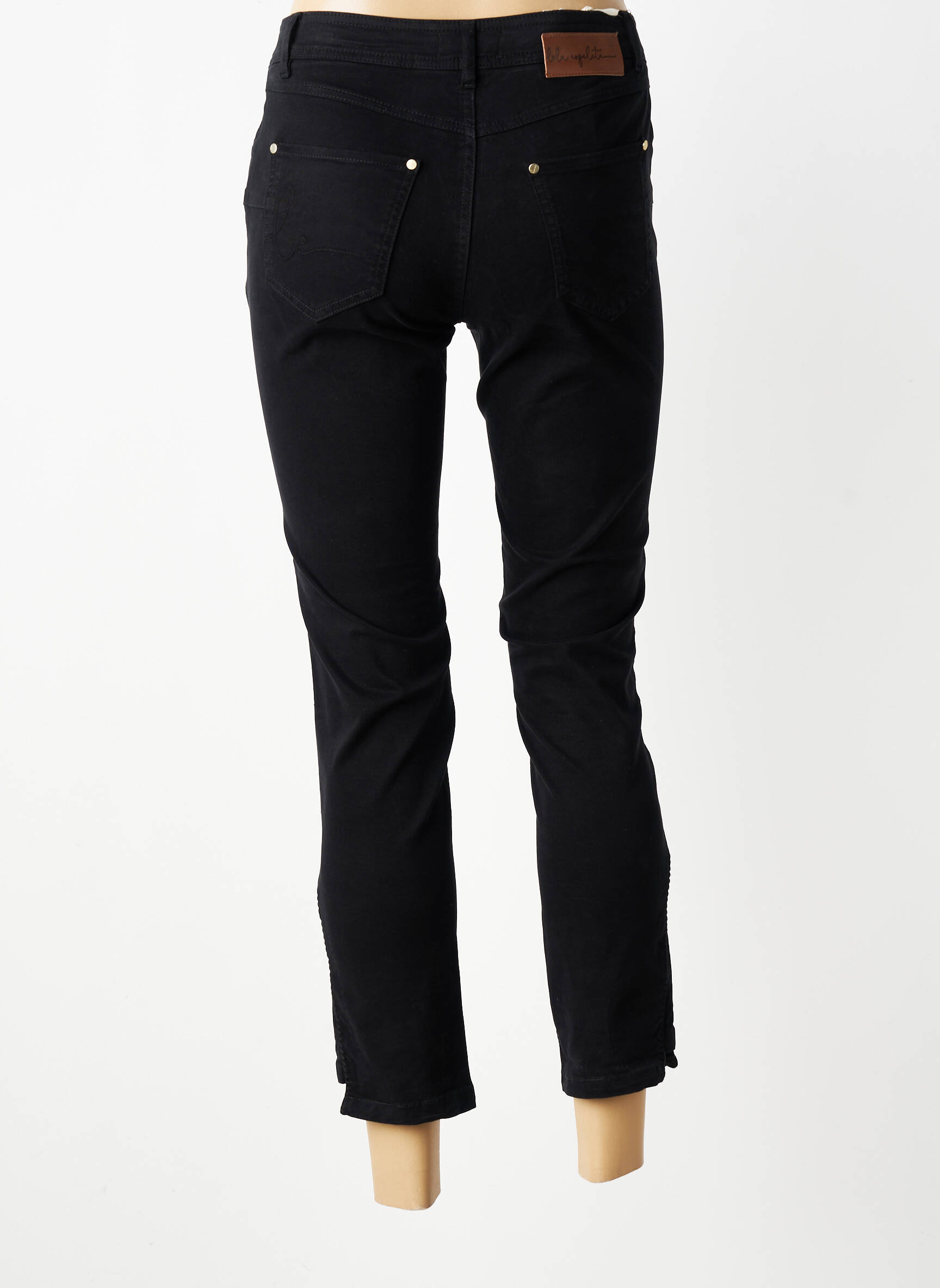 Pantalon 7/8 stretch taille normale noir LOLA ESPELETA femme