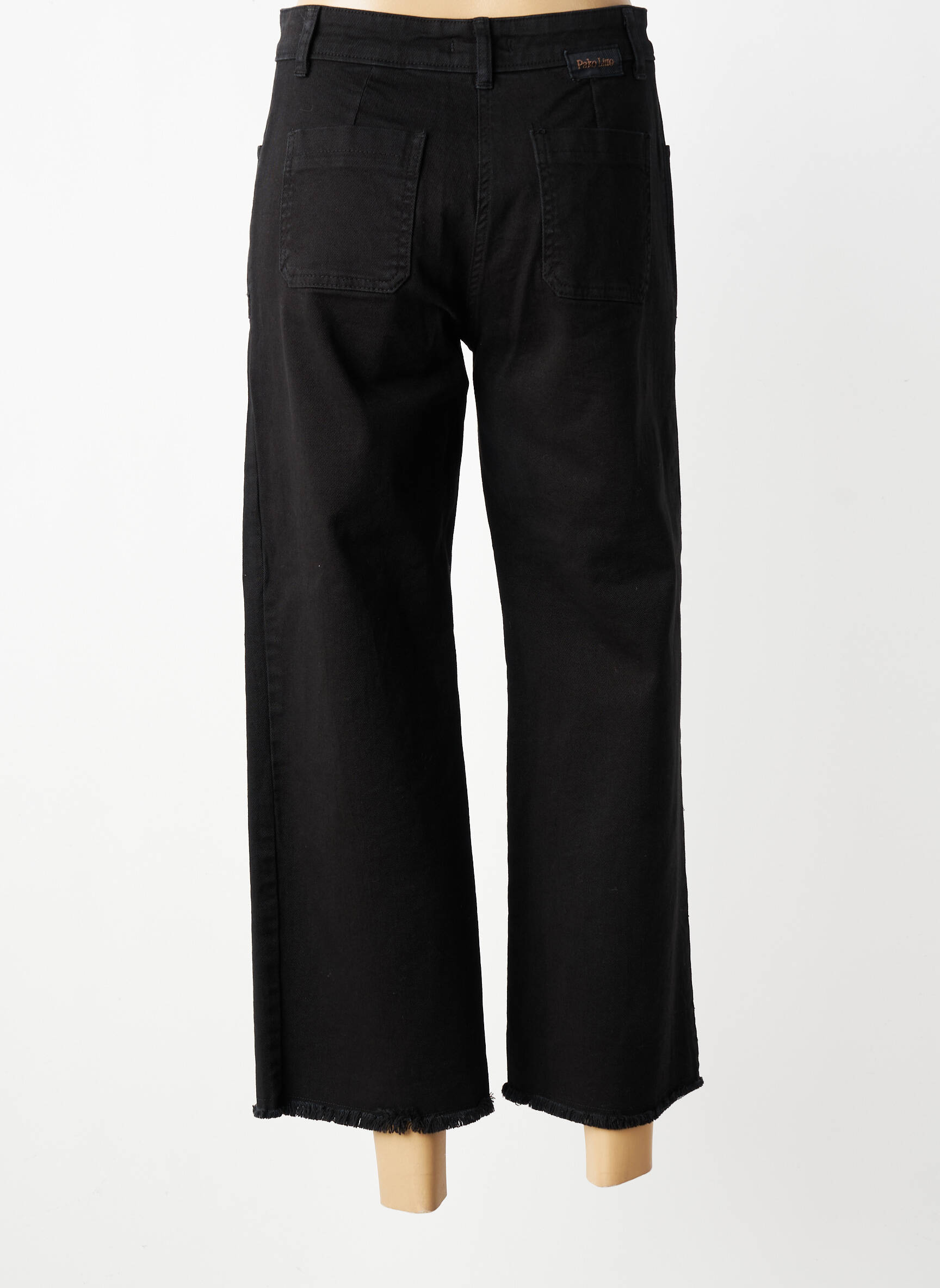 Jeans coupe droite stretch taille normale noir PAKO LITTO femme