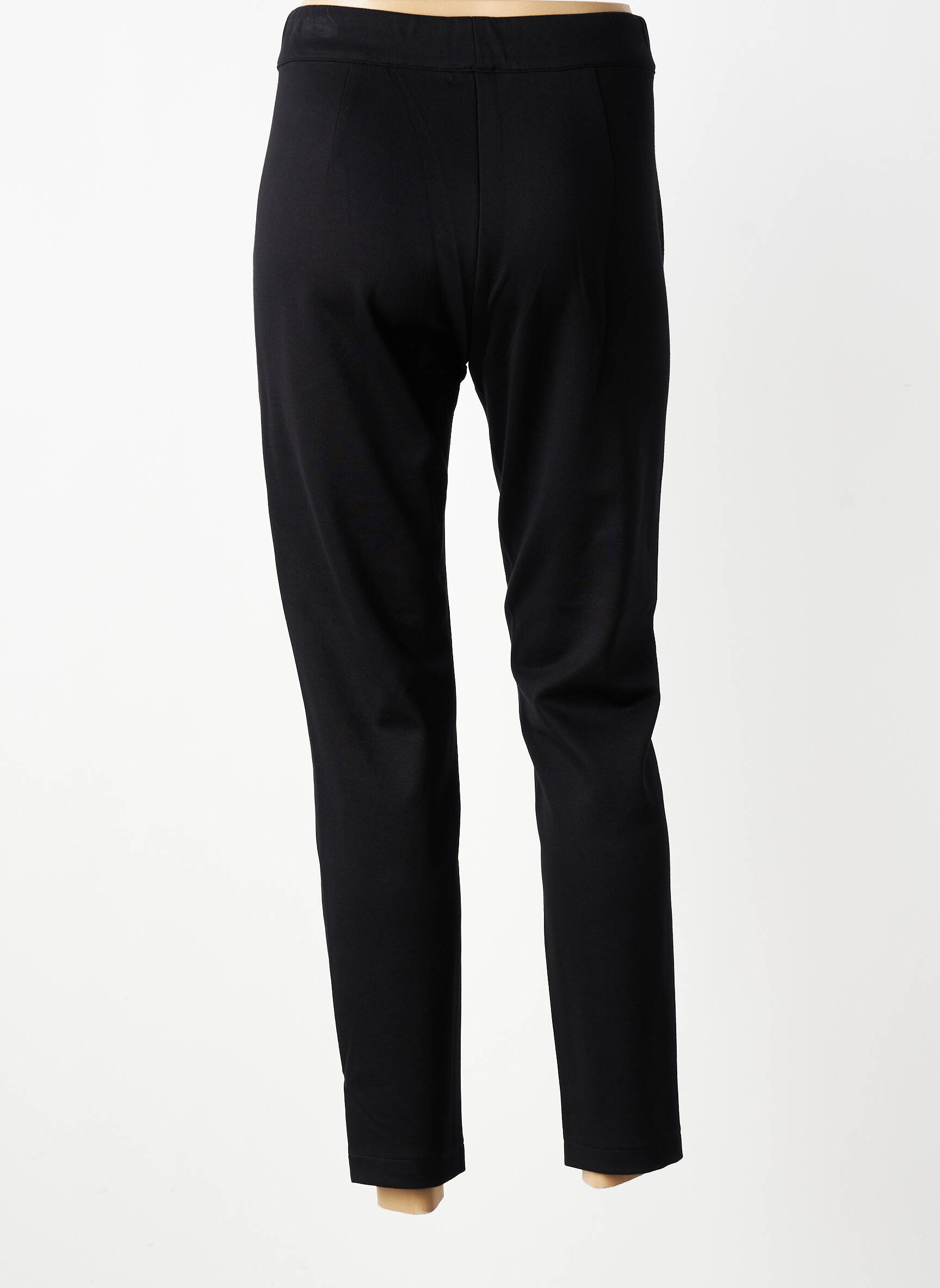 Pantalon 7/8 stretch taille normale noir ANDAM femme