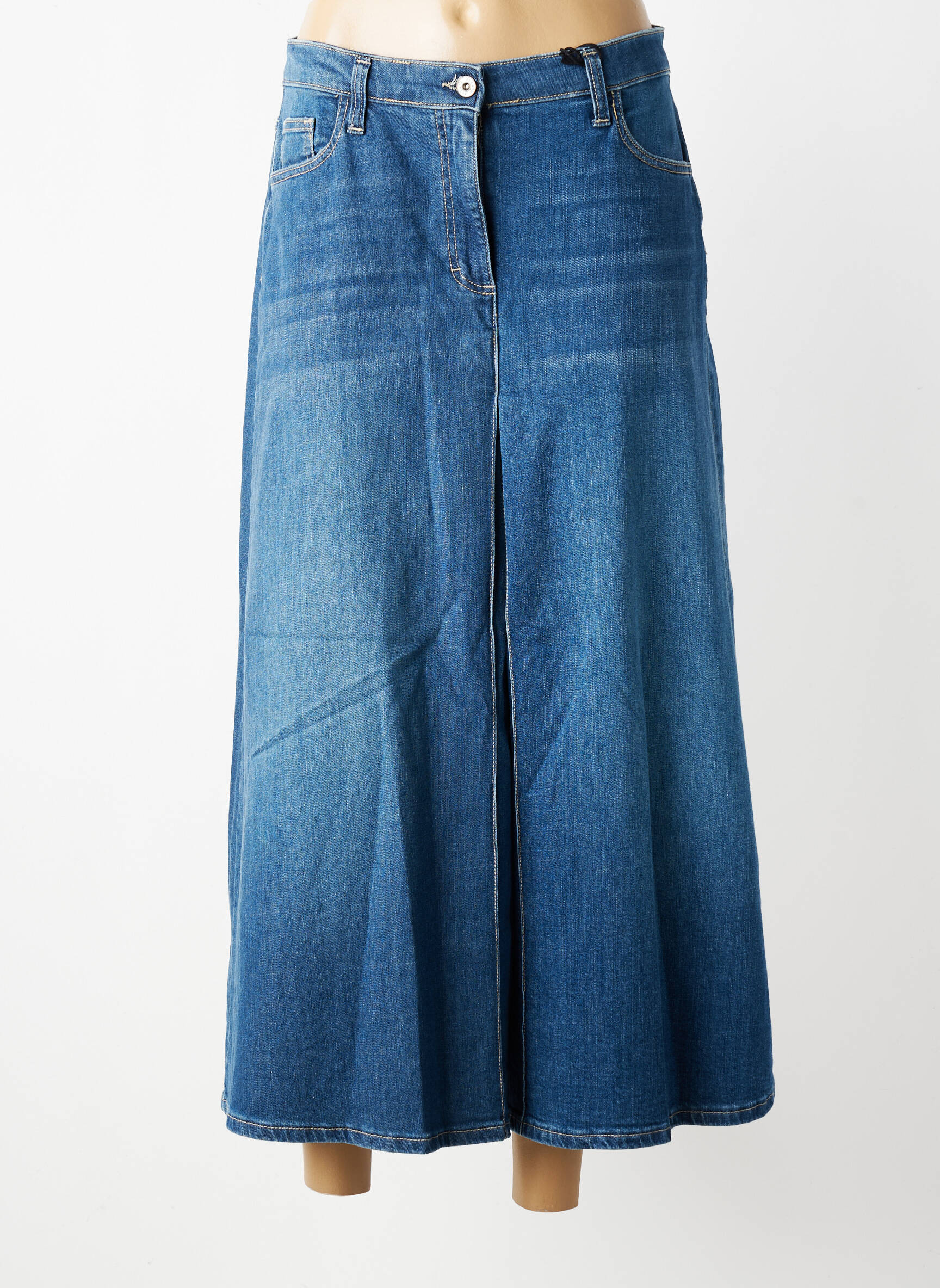 Jeans coupe large stretch taille normale bleu PLEASE femme