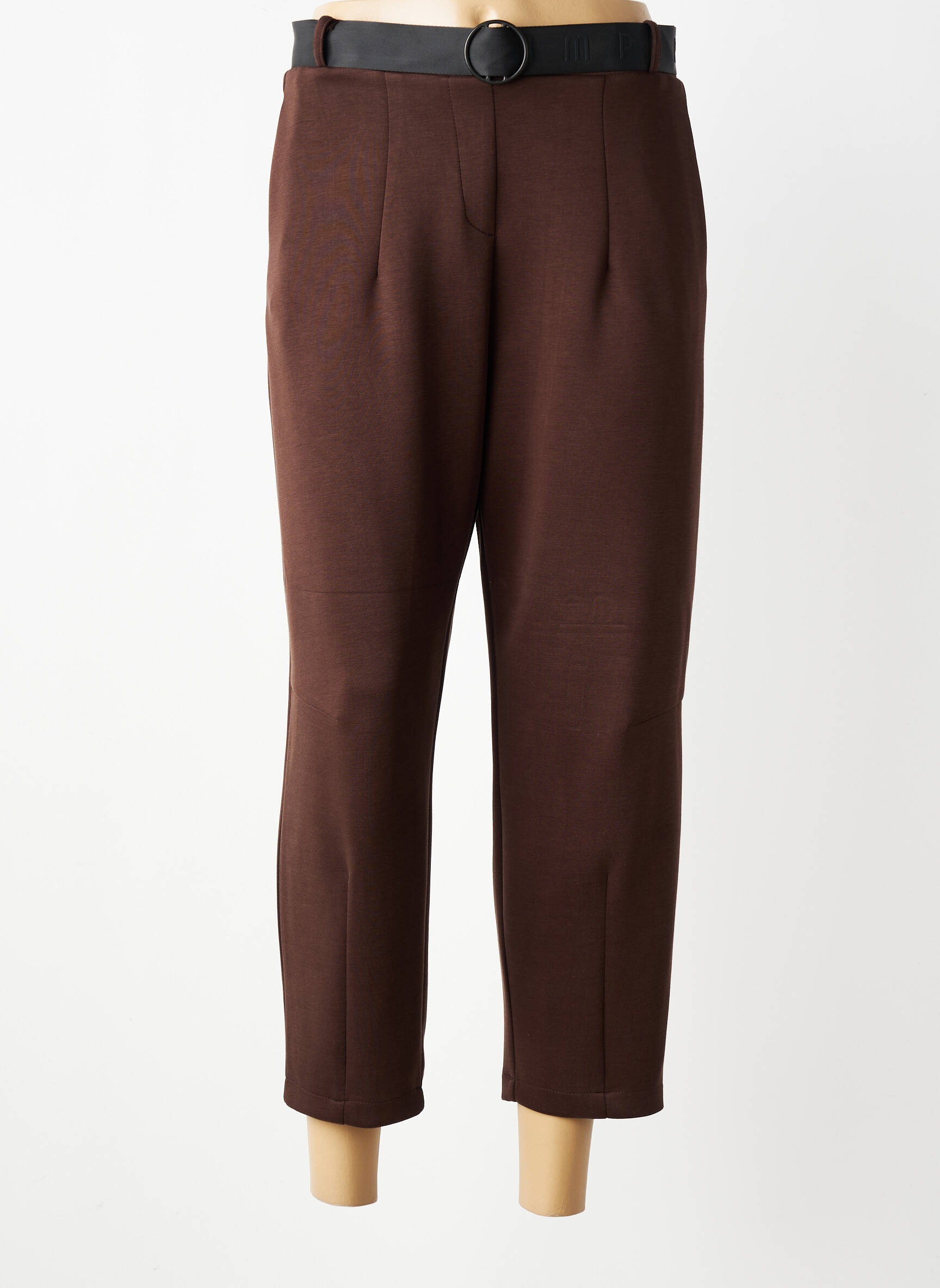 Pantalon 7/8 stretch taille normale marron IMPERIAL femme