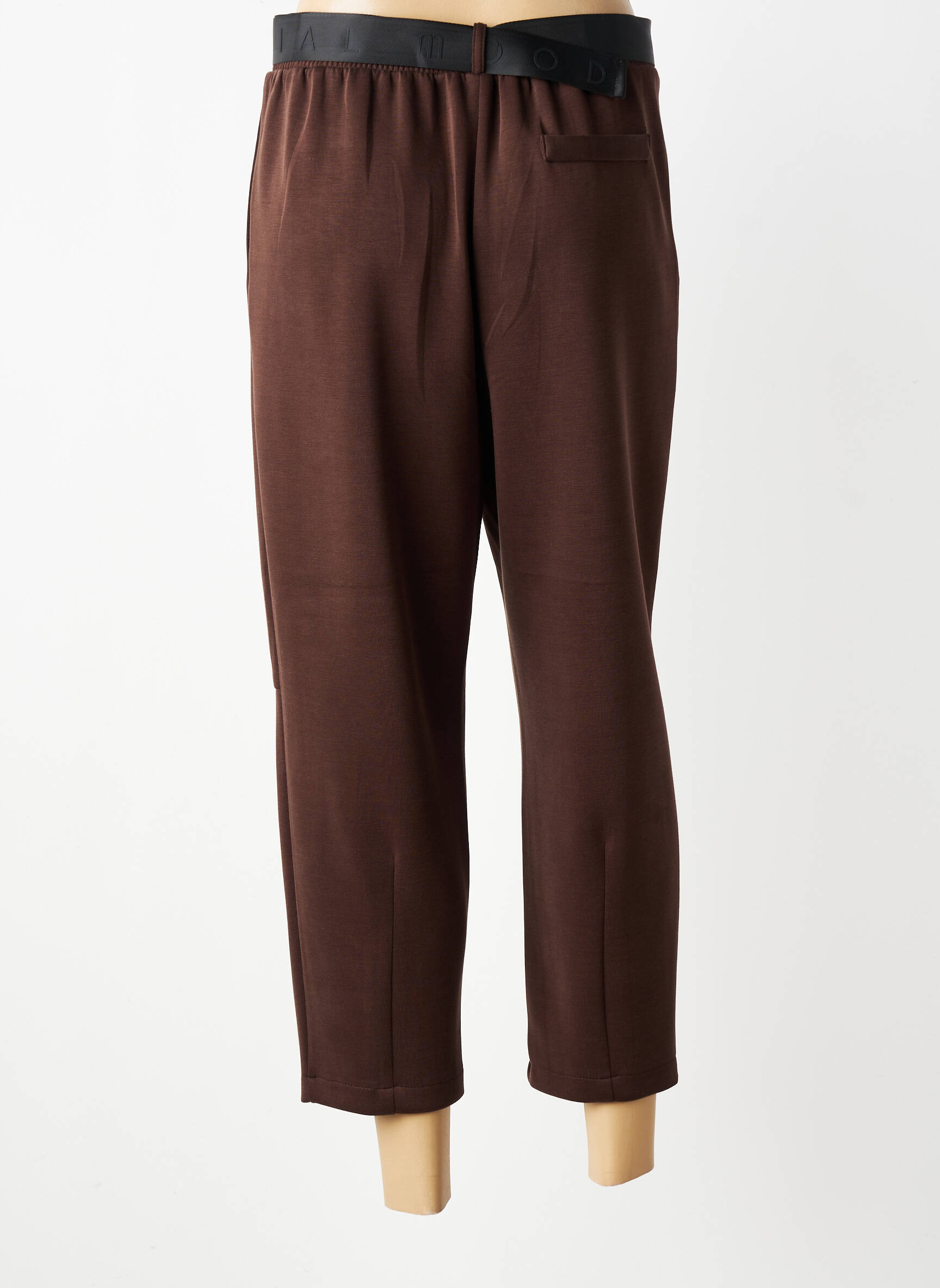 Pantalon 7/8 stretch taille normale marron IMPERIAL femme