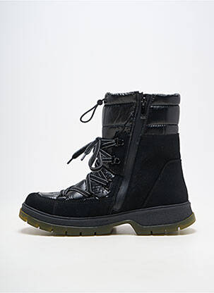 Bottes matière lisse talon plat jusqu'à 3cm noir CAPRICE femme