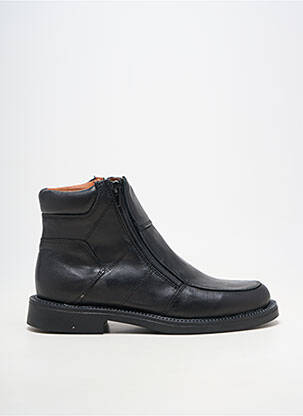 Bottines/boots matière lisse talon plat jusqu'à 3cm noir ARIMA femme