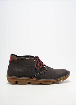 Bottines/boots matière lisse bout rond marron ON FOOT homme