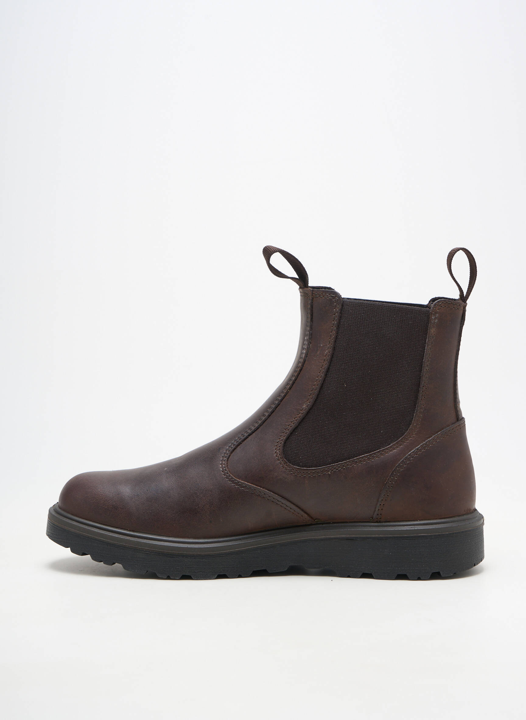 Bottines/boots matière lisse bout rond marron ALTEX homme