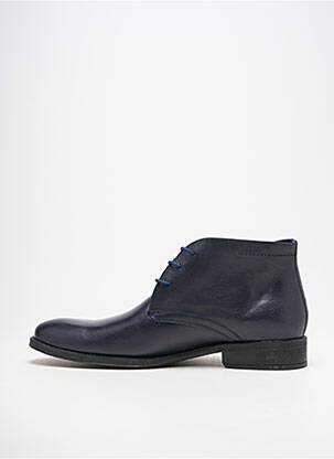 Derbies matière lisse talon bas bleu FLUCHOS homme