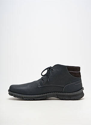 Baskets matière lisse bout rond noir JOSEF SEIBEL homme