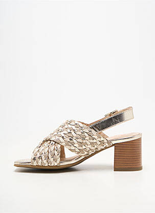 Sandales/nu pieds fermeture boucle(s) talon de 4 à 6cm beige ARA femme