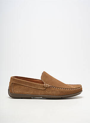 Mocassins matière lisse bout rond marron ORLAND homme