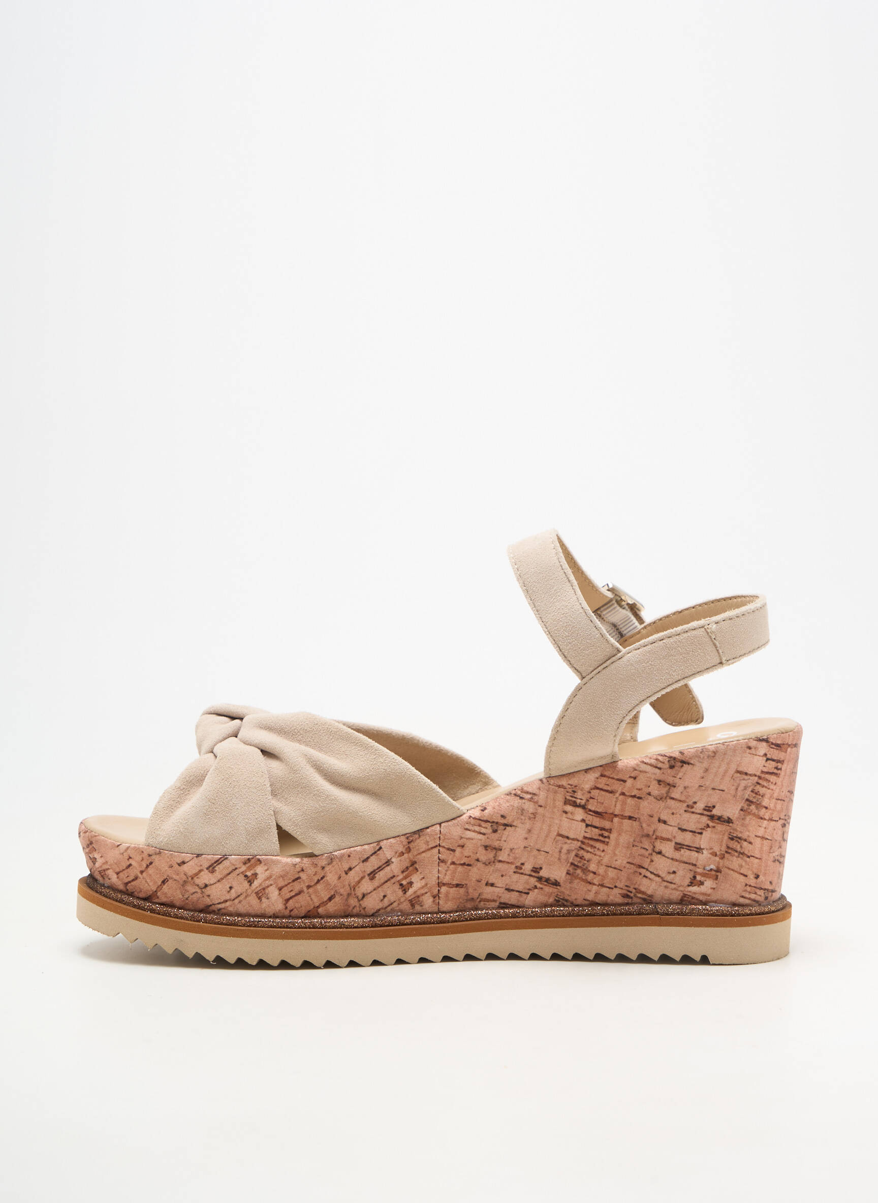 Sandales/nu pieds talon compensé talon de 7 à 9cm beige ARA femme