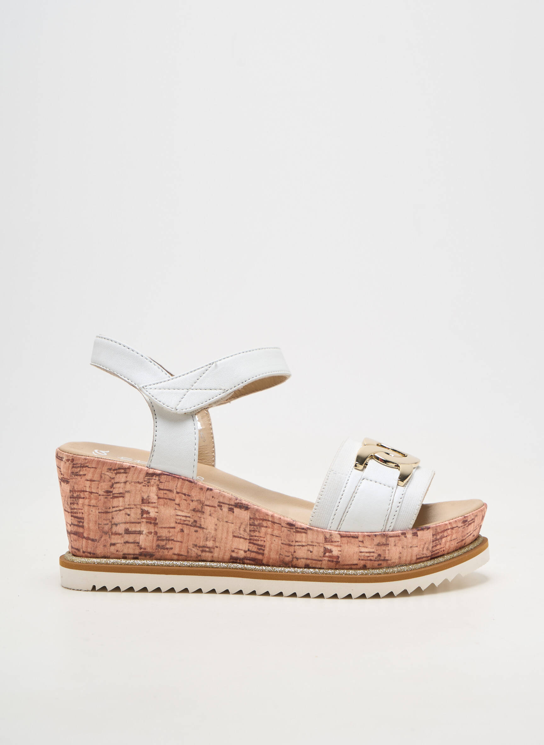 Sandales/nu pieds matière lisse talon de 7 à 9cm blanc ARA femme