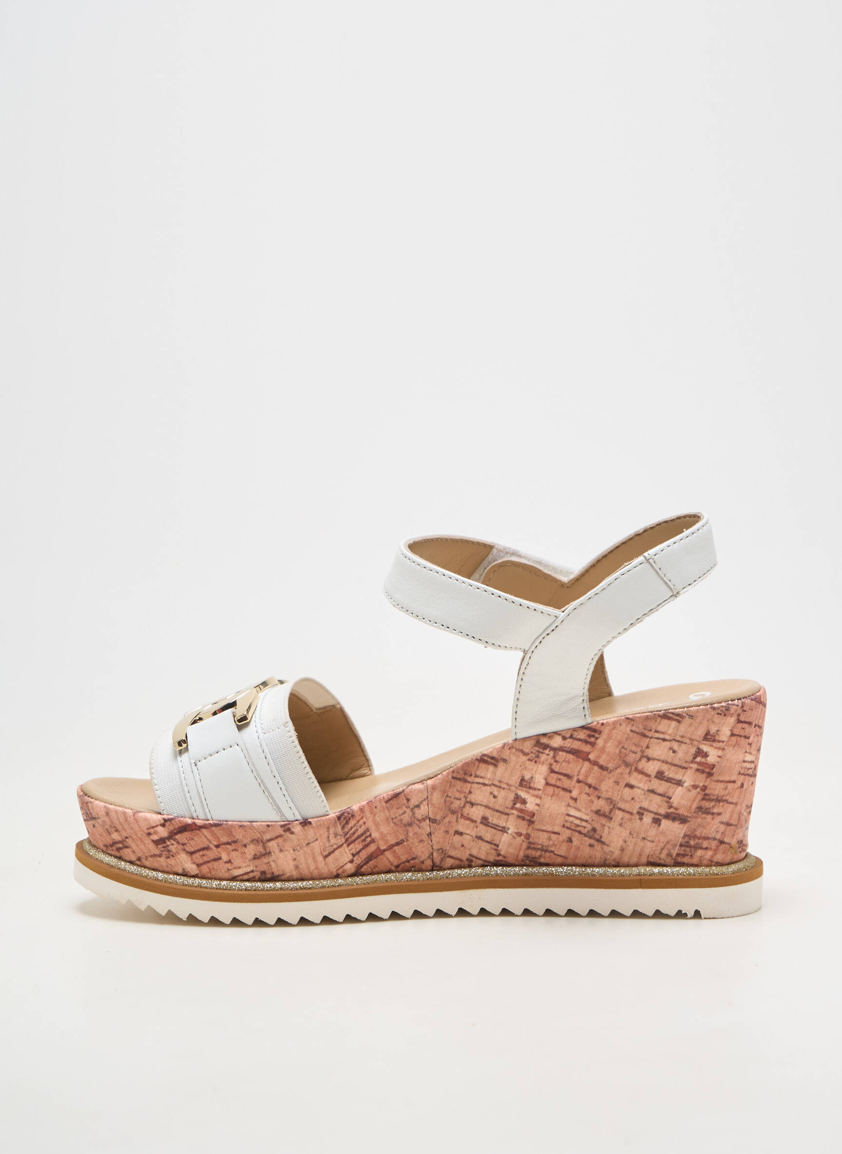 Sandales/nu pieds matière lisse talon de 7 à 9cm blanc ARA femme
