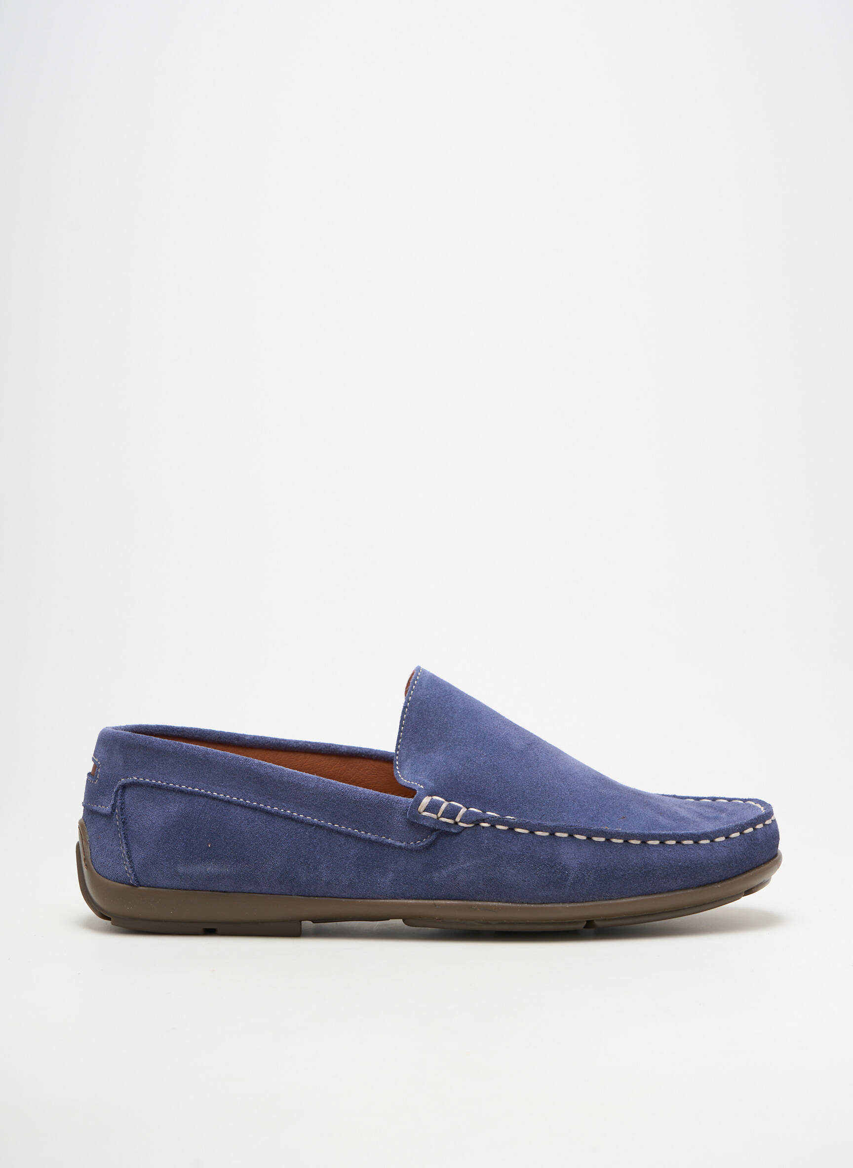 Mocassins bout rond bout rond bleu ORLAND homme