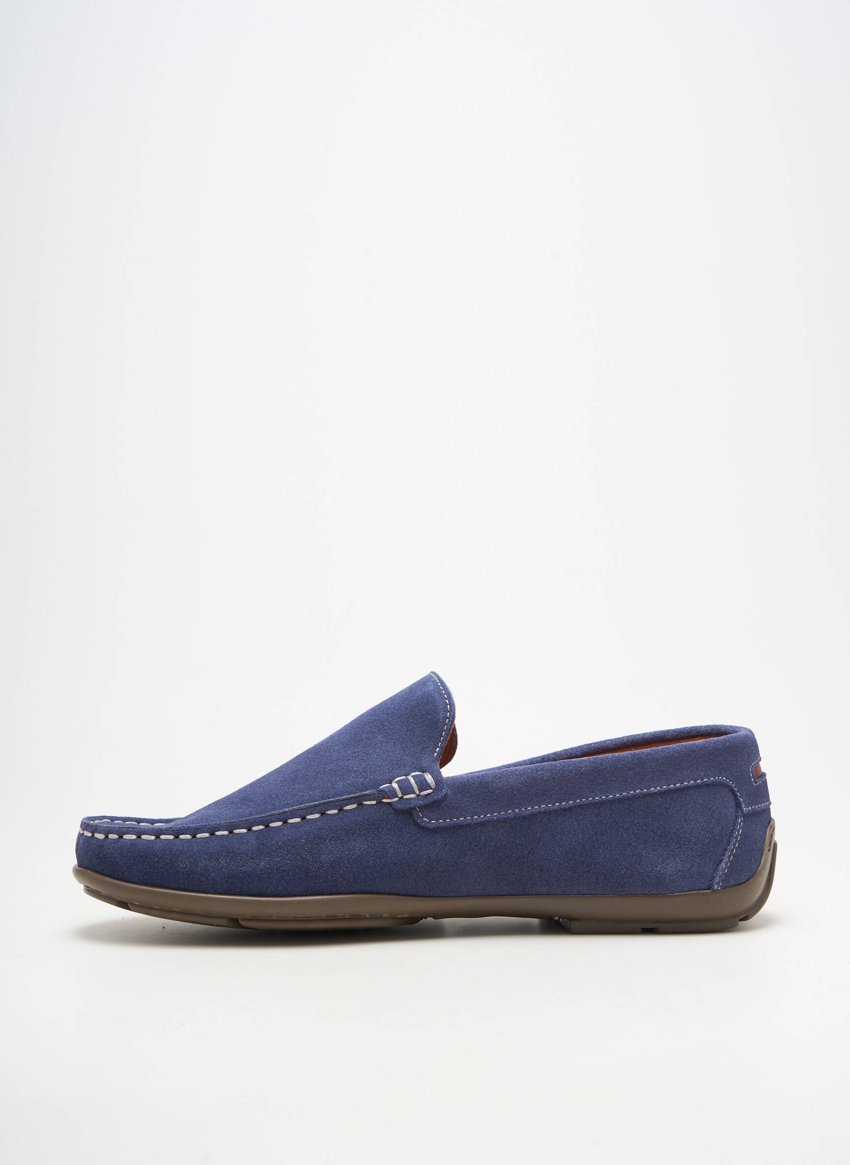 Mocassins bout rond bout rond bleu ORLAND homme