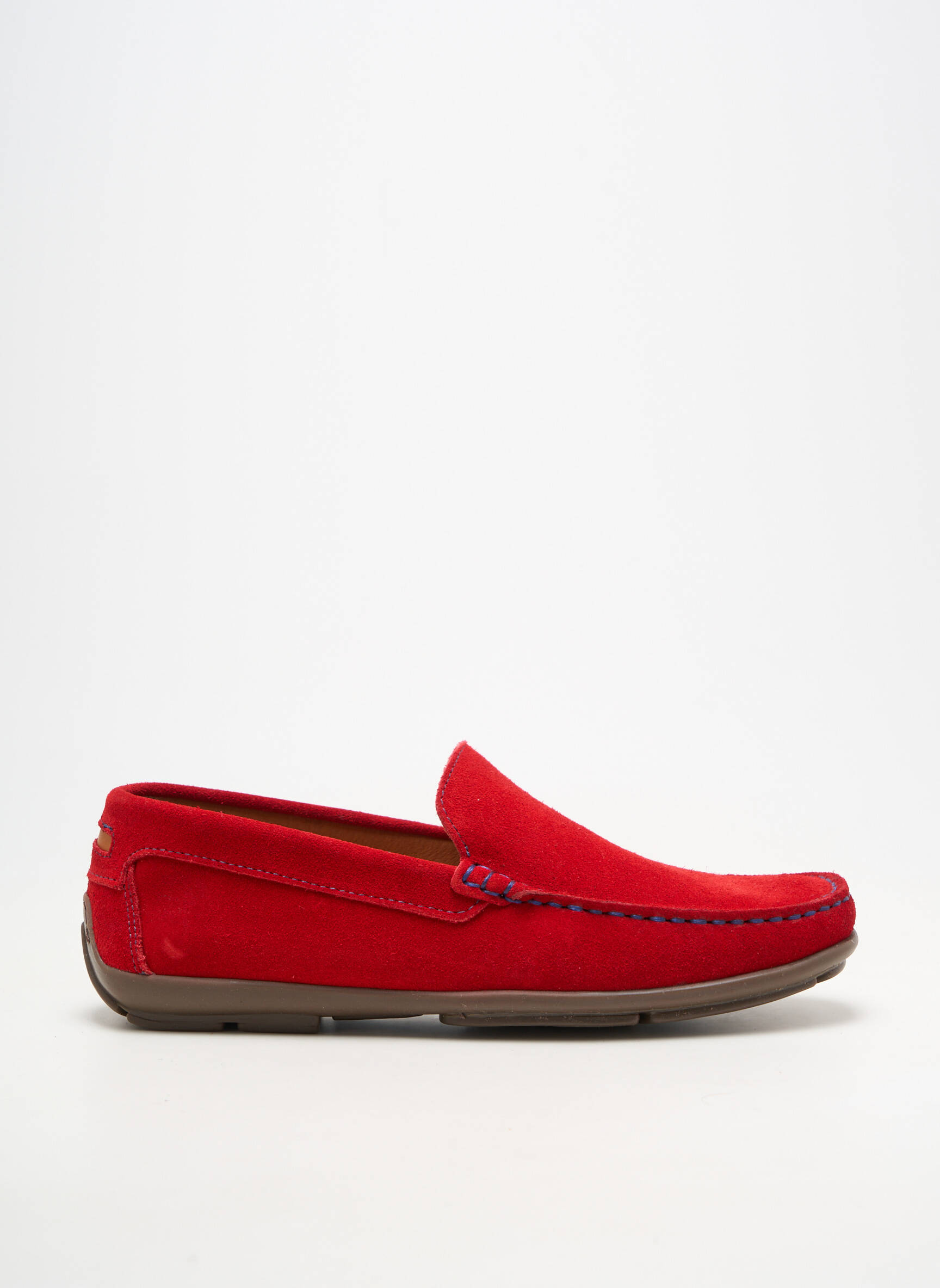 Mocassins bout rond bout rond rouge ORLAND homme