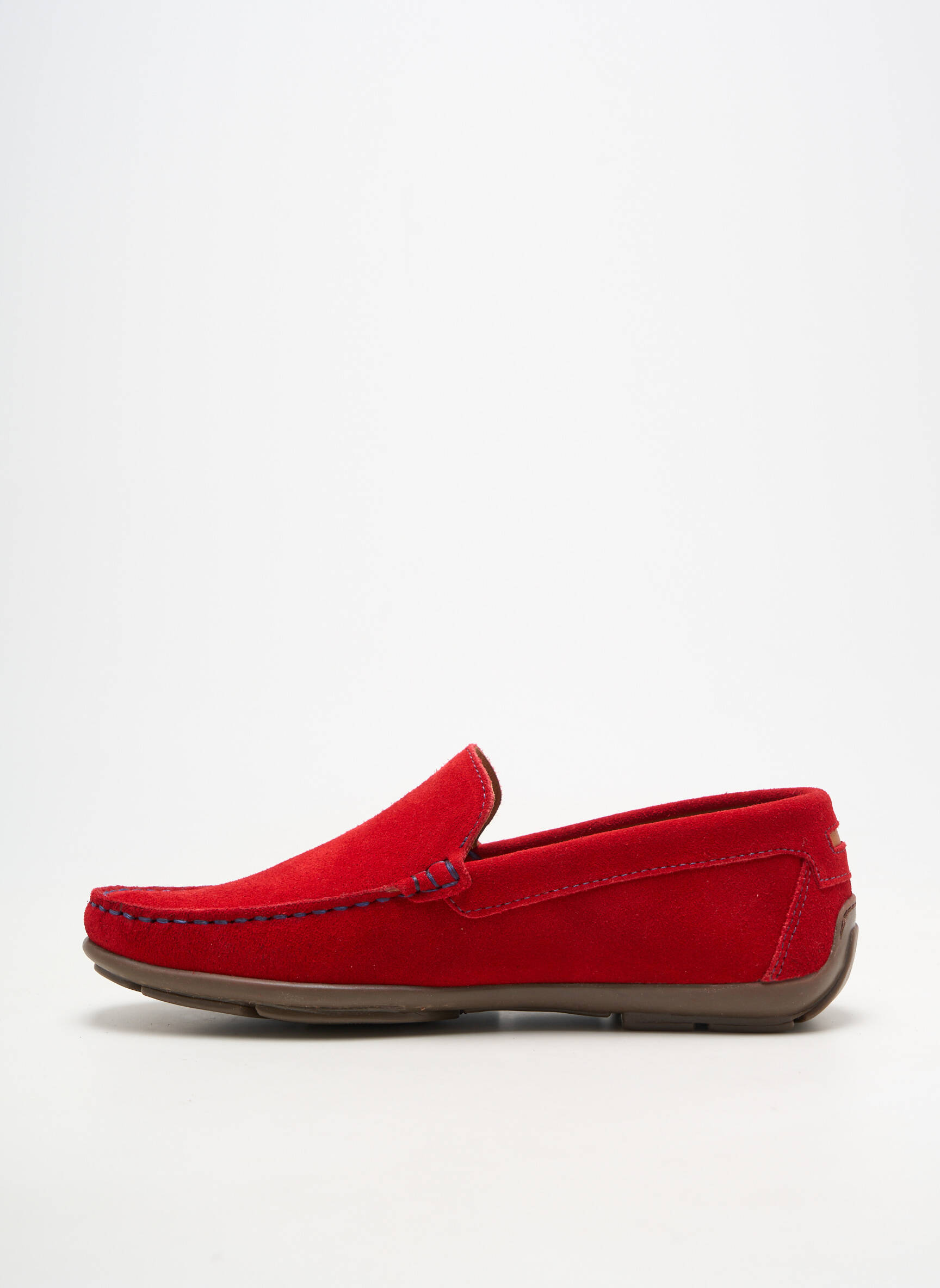 Mocassins bout rond bout rond rouge ORLAND homme