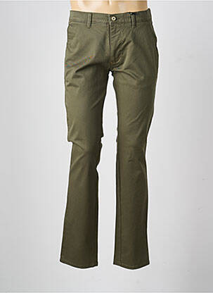 Pantalon chino stretch taille normale vert PIONEER homme