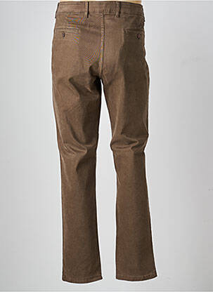 Pantalon droit stretch taille normale marron LCDN homme