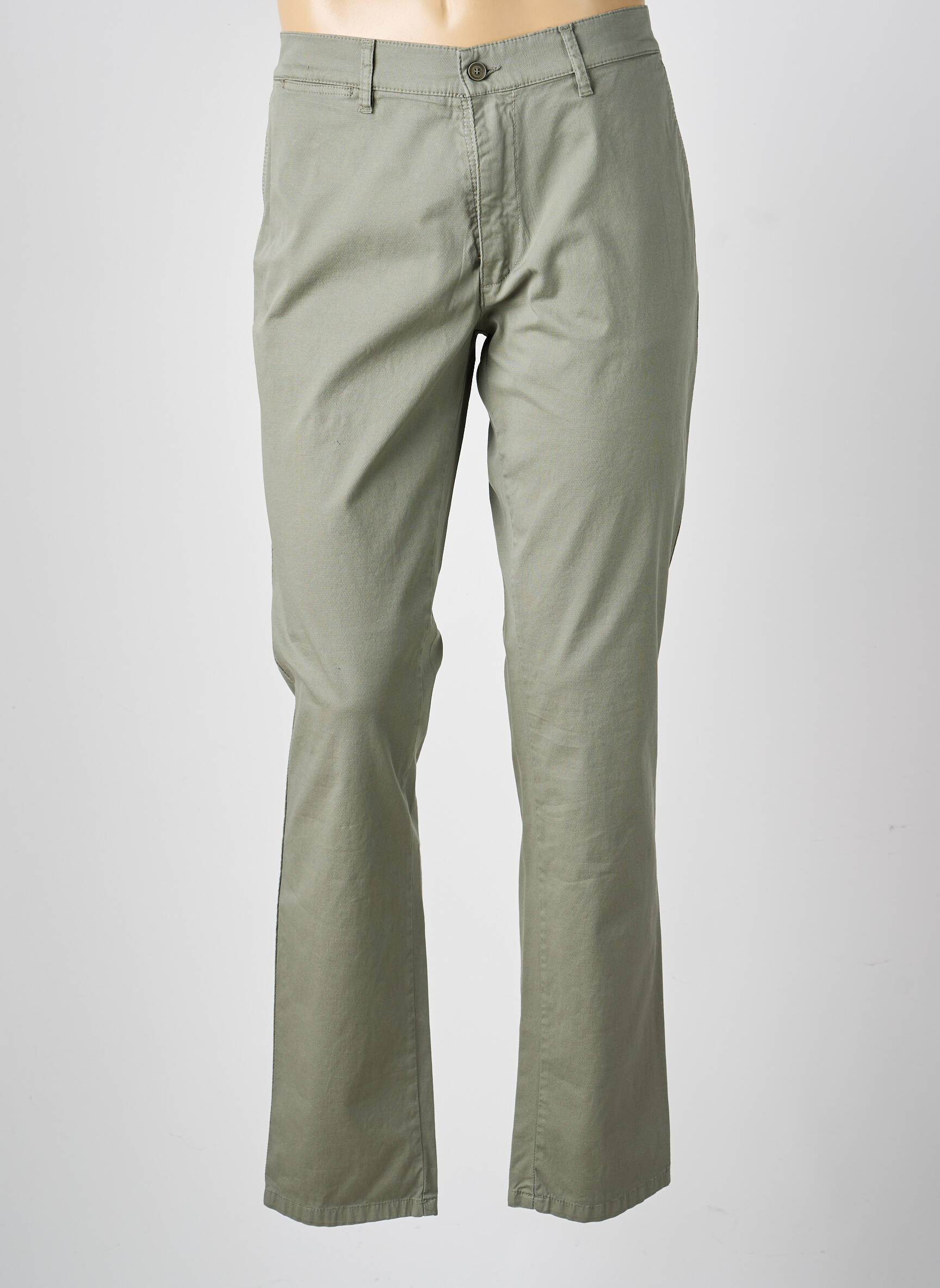 Pantalon chino poches taille normale vert LCDN homme